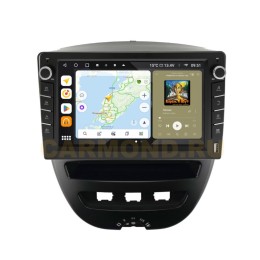 Штатная магнитола Wide Media MT3072QU-B-4/32 для Citroen C1 2005-2014 (с кнопками) на Android 10.0