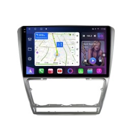 Магнитола Farcar BM005M 2K экран (S500 PLUS) для Skoda Octavia II (A5) 2004-2013 серебро на Android 13.0