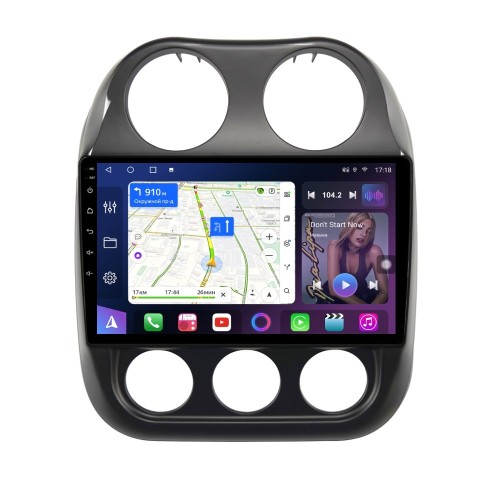Магнитола Farcar HL1078M (S500 PLUS) для Jeep Compass I, Liberty (Patriot) 2009-2013 на Android 12.0