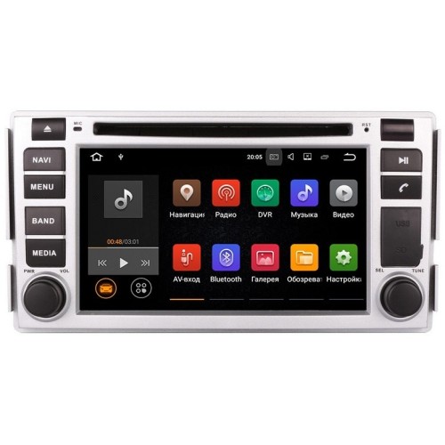 Штатная магнитола LeTrun 1876 Hyundai Santa Fe II 2006-2010 на Android 7.1.1