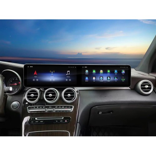 Двойной монитор CarMedia MRW-M1207-C-NTG5.5/6 для Mercedes C class / G class / GLC / V W205 2016+ NTG 5.5/6.0 на Android 10.0