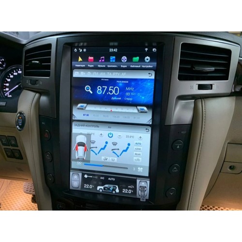 Магнитола Тесла CarMedia ZF-1819-GE Tesla-Style для Lexus LX 570 2007-2015 на Android 13.0