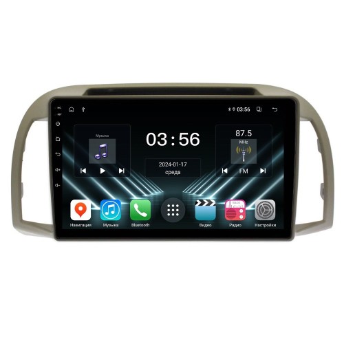 Штатная магнитола Farcar DX3305M для Nissan Micra March K12 2002-2010 на Android 13.0
