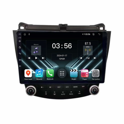 Штатная магнитола Farcar DX3222M для Honda Accord 2002-2008 на Android 13.0