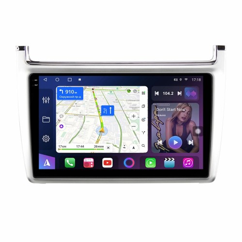 Магнитола Farcar XXL910M (S500 PLUS) TS20 (8/256 ГБ) для Volkswagen Polo 5 2009-2019 cеребро (экран 2K) на Android 13.0