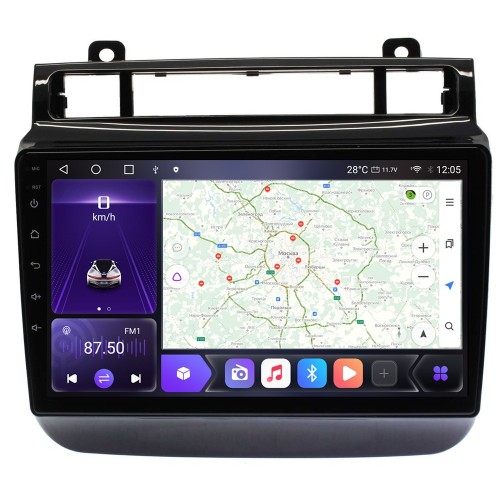 Штатная магнитола CarMedia SF-9107-H-N для Volkswagen Touareg II 2010-2018 на Android 12.0