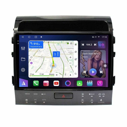 Магнитола Farcar GX381BM (S500 PLUS) (6/128 ГБ) для Toyota Land Cruiser 200 2010-2012 (экран 2K) на Android 14.0