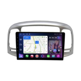 Магнитола Farcar XL3009M (S500 PLUS) (6/128ГБ) для Hyundai Accent, Verna 2005-2011 серебро на Android 12.0