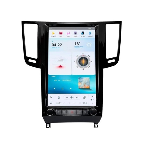 Магнитола Тесла CarMedia ZF-1828-GE Tesla-Style для Infiniti FX35 2009-2013 / QX70 2013-2016 на Android 13.0