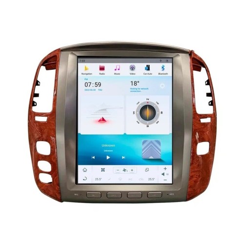 Магнитола Тесла CarMedia ZF-1305-GE Tesla-Style для Lexus LX 470 2003-2007 на Android 13.0