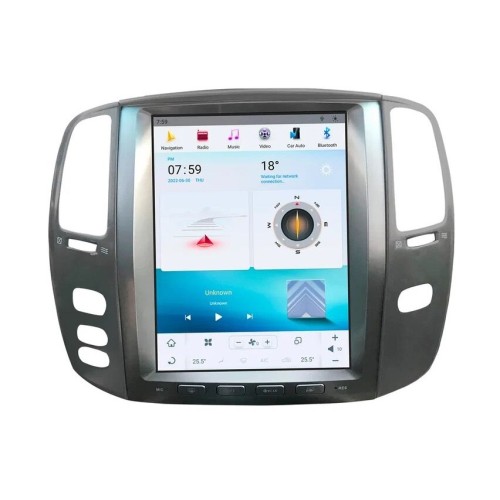 Магнитола Тесла CarMedia ZF-1305-GE Tesla-Style для Lexus LX 470 2003-2007 на Android 13.0