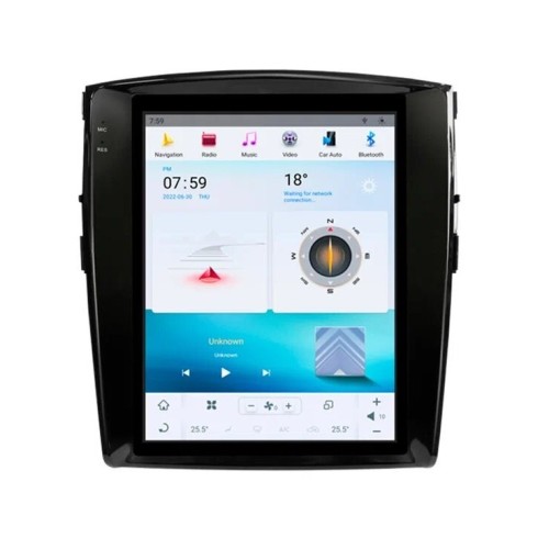 Магнитола Тесла CarMedia ZF-1302-GE Tesla-Style для Mitsubishi Pajero IV 2006-2015 на Android 13.0