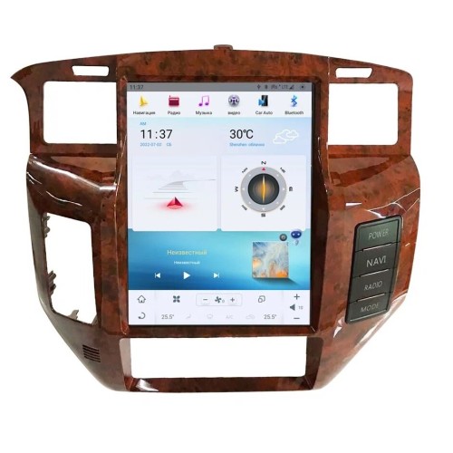 Магнитола Тесла CarMedia ZF-1270-GE Tesla-Style для Nissan Patrol 2004-2010 на Android 13.0