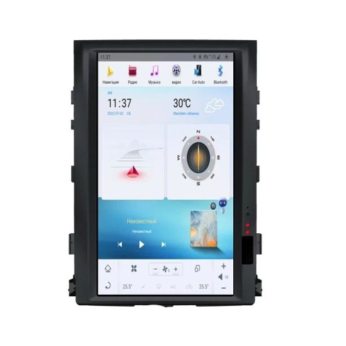 Магнитола Тесла CarMedia ZF-1806-GE Tesla-Style для Toyota Land Cruiser 200 2007-2015 Elegance на Android 13.0