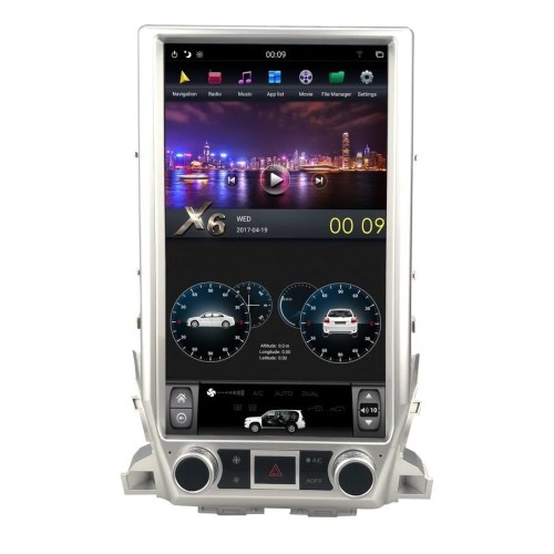 Магнитола Тесла CarMedia ZF-1829L-GE Tesla-Style для Toyota Land Cruiser 200 2015-2021 low на Android 13.0