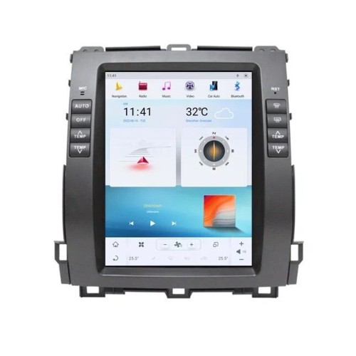 Магнитола Тесла CarMedia ZF-1116L-GE Tesla-Style для Toyota LC Prado 120 2002-2009 на Android 13.0