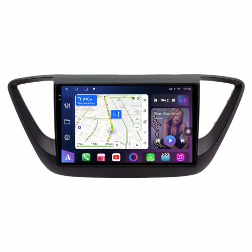 Магнитола Farcar BX766M 360 (S500 PLUS) для Hyundai Solaris II 2017-2020 черная (экран 2K) на Android 13.0