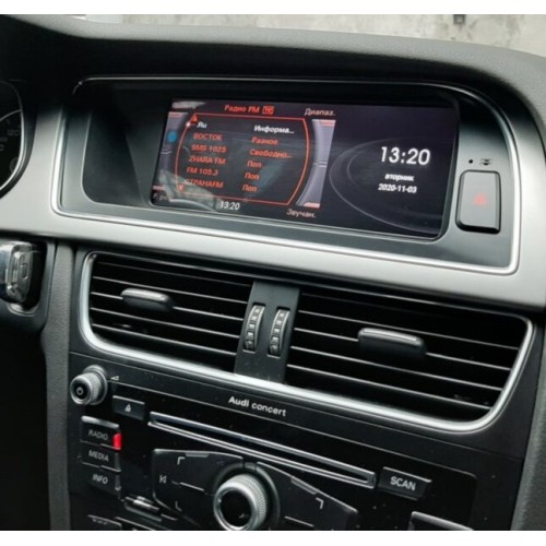 Штатная магнитола 8/128 ГБ RDL-9608MMI NEW для Audi A4 2012-2016 (для комплектаций со штатной навигацией, MMI 3G) на Android 14.0