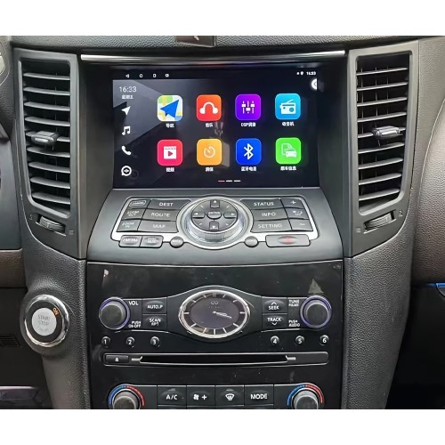 Штатная магнитола CarMedia KP-9828-4-N-2K (экран 2K) для Infiniti FX35 2009-2013 / QX70 2013-2016 на Android 12.0