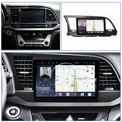 Автомагнитола RedPower 2K 85094G 4/64 ГБ для Hyundai Elantra VI (AD) 2016-2019 серая на Android 14.0