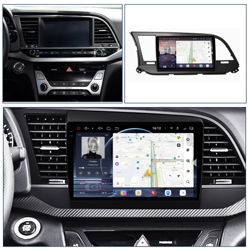 Автомагнитола RedPower 2K 85094B 4/64 ГБ для Hyundai Elantra VI (AD) 2016-2019 черная на Android 14.0