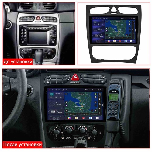 Автомагнитола RedPower 2K 85367 4/64 ГБ для Mercedes Benz C-class (W203) 2000-2004 на Android 14.0