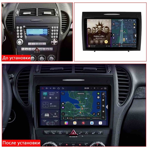 Автомагнитола RedPower 2K 85370 4/64 ГБ для Mercedes SLK-klasse II (R171) 2004-2011 на Android 14.0
