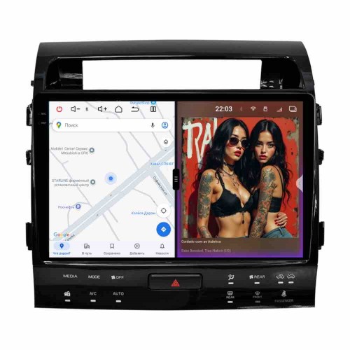 Автомагнитола RedPower 2K 85202 4/64 ГБ для Toyota Land Cruiser 200 2007-2015 климат на Android 14.0