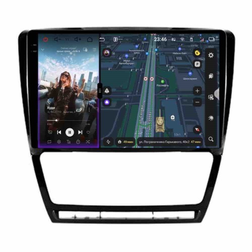 Автомагнитола RedPower 2K 85005BG 4/64 ГБ для Skoda Octavia II (A5) 2004-2013 климат чёрный глянец на Android 14.0