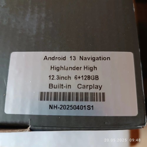 Штатная магнитола CarMedia YL-T1215H для Toyota Highlander 2022+ на Android 13.0