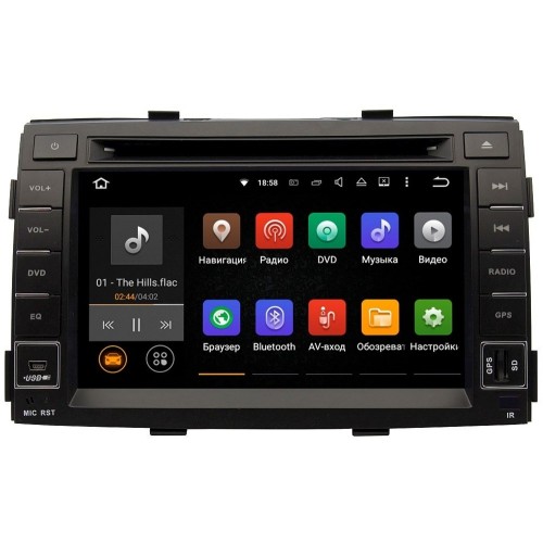 Штатная магнитола Ksize DVA-ZN7031 Kia Sorento 2009 - 2012 Android 6.0.1