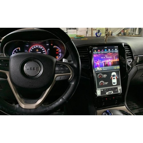 Штатная магнитола CarMedia ZF-1823B-GE для Jeep Grand Cherokee IV 2013-2022 Черная на Android 13.0
