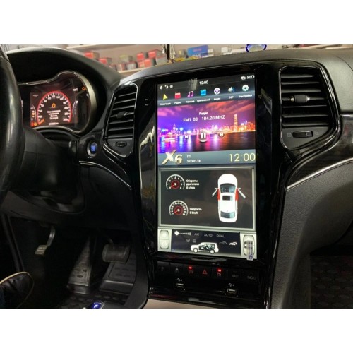 Штатная магнитола CarMedia ZF-1823B-GE для Jeep Grand Cherokee IV 2013-2022 Черная на Android 13.0
