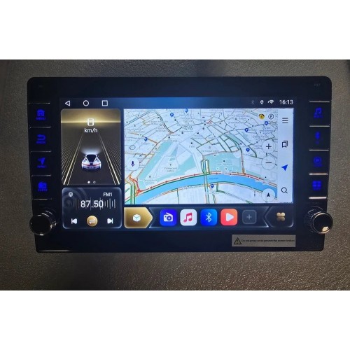 Универсальная магнитола CarMedia OL-9015-RP кнопками и крутилками на Android 13.0