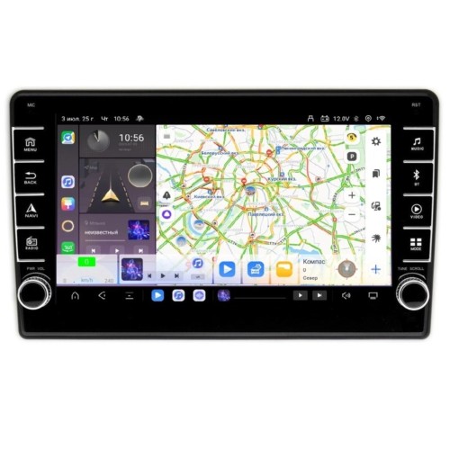 Универсальная магнитола CarMedia OL-1015-RP кнопками и крутилками на Android 13.0