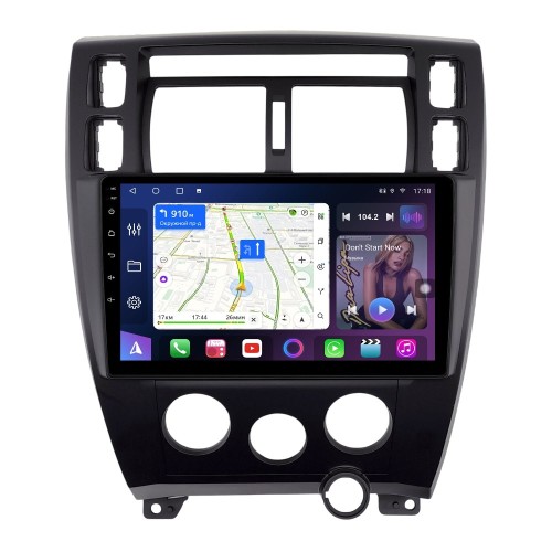 Магнитола Farcar HL3037M черная (S500 PLUS) для Hyundai Tucson I 2004-2010 на Android 13.0