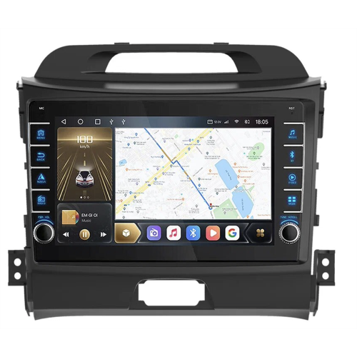 Штатная магнитола CarMedia OL-9735-RP (с кнопками) для Kia Sportage III 2010-2016 на Android 13.0