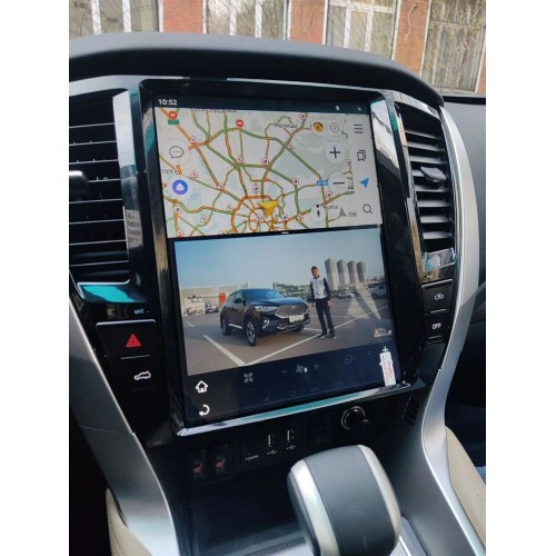 Магнитола Тесла CarMedia ZF-1286-GE Tesla-Style для Mitsubishi Pajero Sport 2020+ на Android 13.0