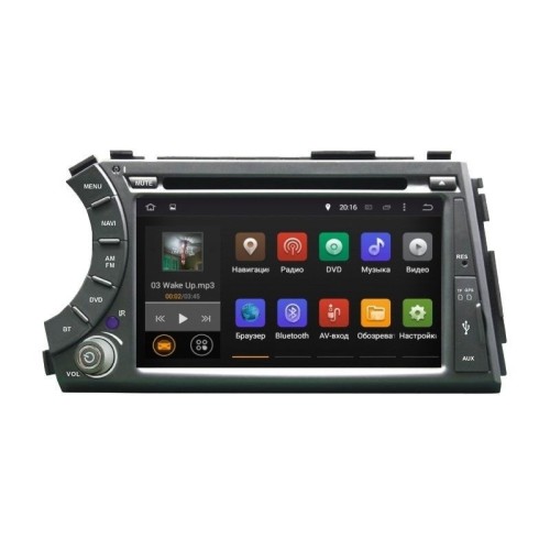 Автомагнитола Ksize DVA-ZN7053 SsangYong Kyron, Actyon Android 6.0.1