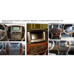 Штатная магнитола Ksize DVA-PH2720 для Toyota Land Cruiser 100 Android 6.0.1
