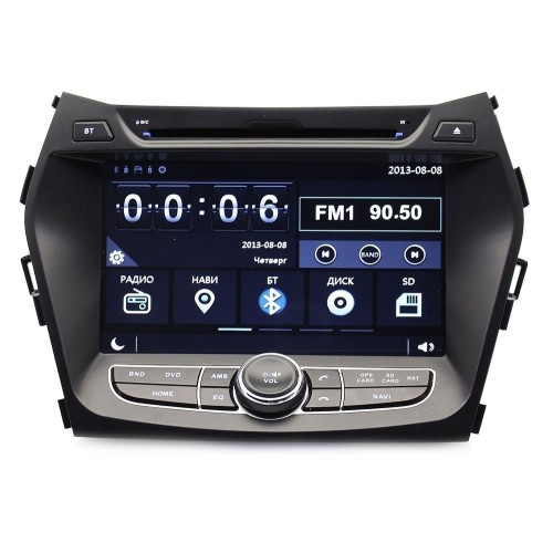 Штатная магнитола Ksize W2-E8266Y для Hyundai SantaFe, ix45 2012+