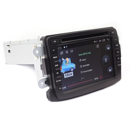 Штатная магнитола Ksize DVA-ZN7050 для Renault Duster 2012+, Logan, Sandero 2014+ Android 6.0.1