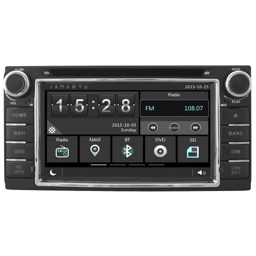 Штатная магнитола Ksize W2-E8158T для Toyota, Daihatsu универсальная (200x100 мм)