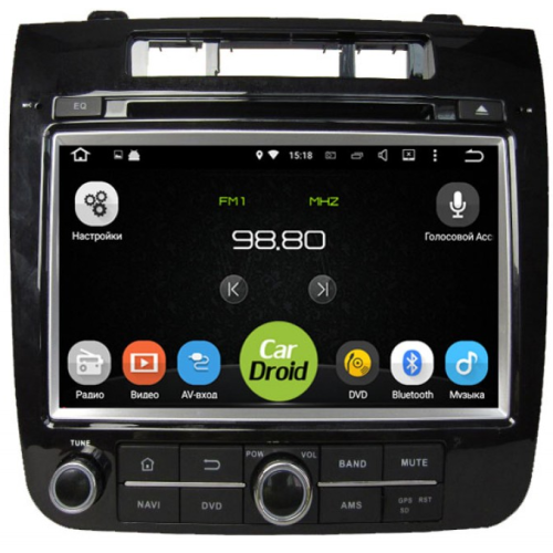 Штатная магнитола Roximo CarDroid RD-3702D для Volkswagen Touareg 2, NF, 2010-2014 (Android 9.0) DSP
