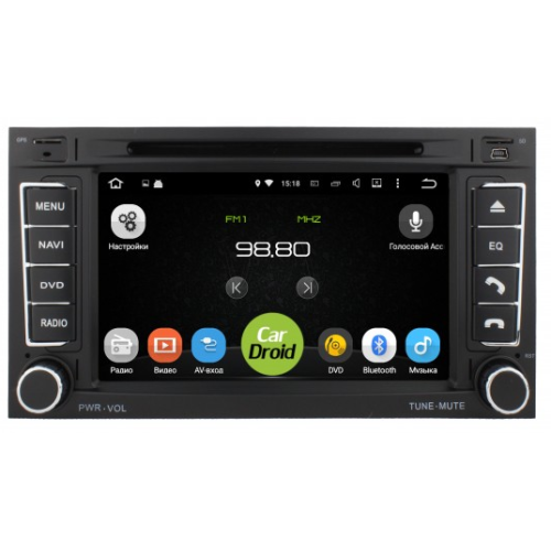 Штатная магнитола Roximo CarDroid RD-3703 для Volkswagen Touareg, 2006 (Android 9.0)