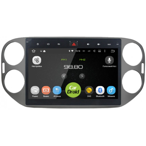 Штатная магнитола Roximo CarDroid RD-3704D для Volkswagen Tiguan 2007-2011 (Android 9.0) DSP