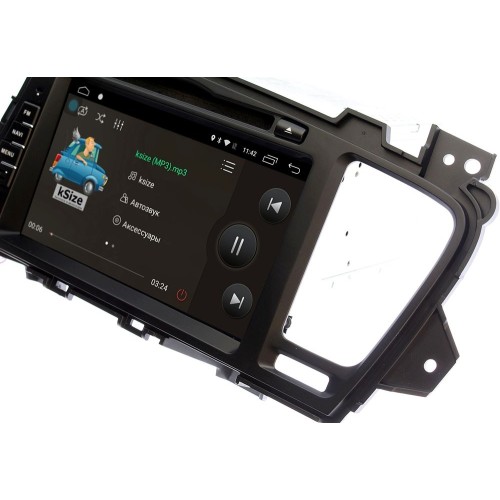 Штатная магнитола Ksize DVA-ZN7029 KIA Optima III 2010-2013, K5 2012 - 2014 Android 6.0.1