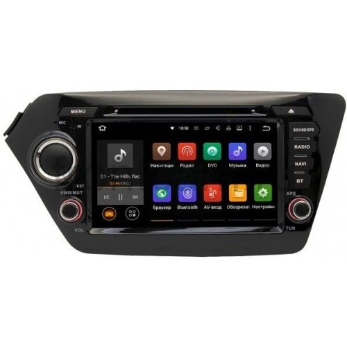 Штатная магнитола Ksize DVA-ZN7030 Kia Rio, K2 2011-2017 Android 6.0.1