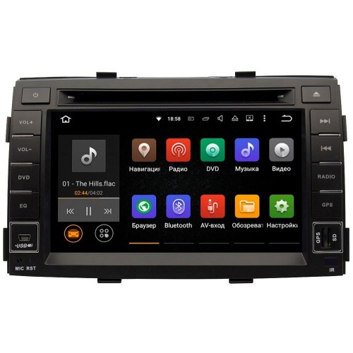 Штатная магнитола Ksize DVA-ZN7031 Kia Sorento 2009 - 2012 Android 6.0.1