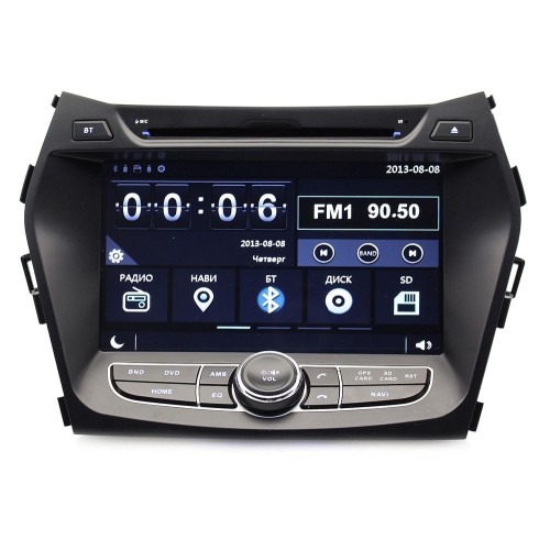 Штатная магнитола Ksize W2-E8266Y для Hyundai SantaFe, ix45 2012+